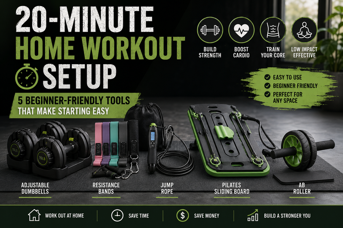 The 20-Minute Home Workout Setup: 5 Beginner-Friendly Tools That Make Starting Easy