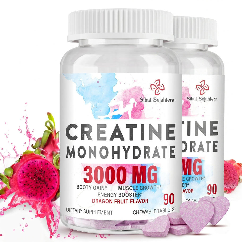 3000MG creatine chewable tablets for muscle recovery and strength