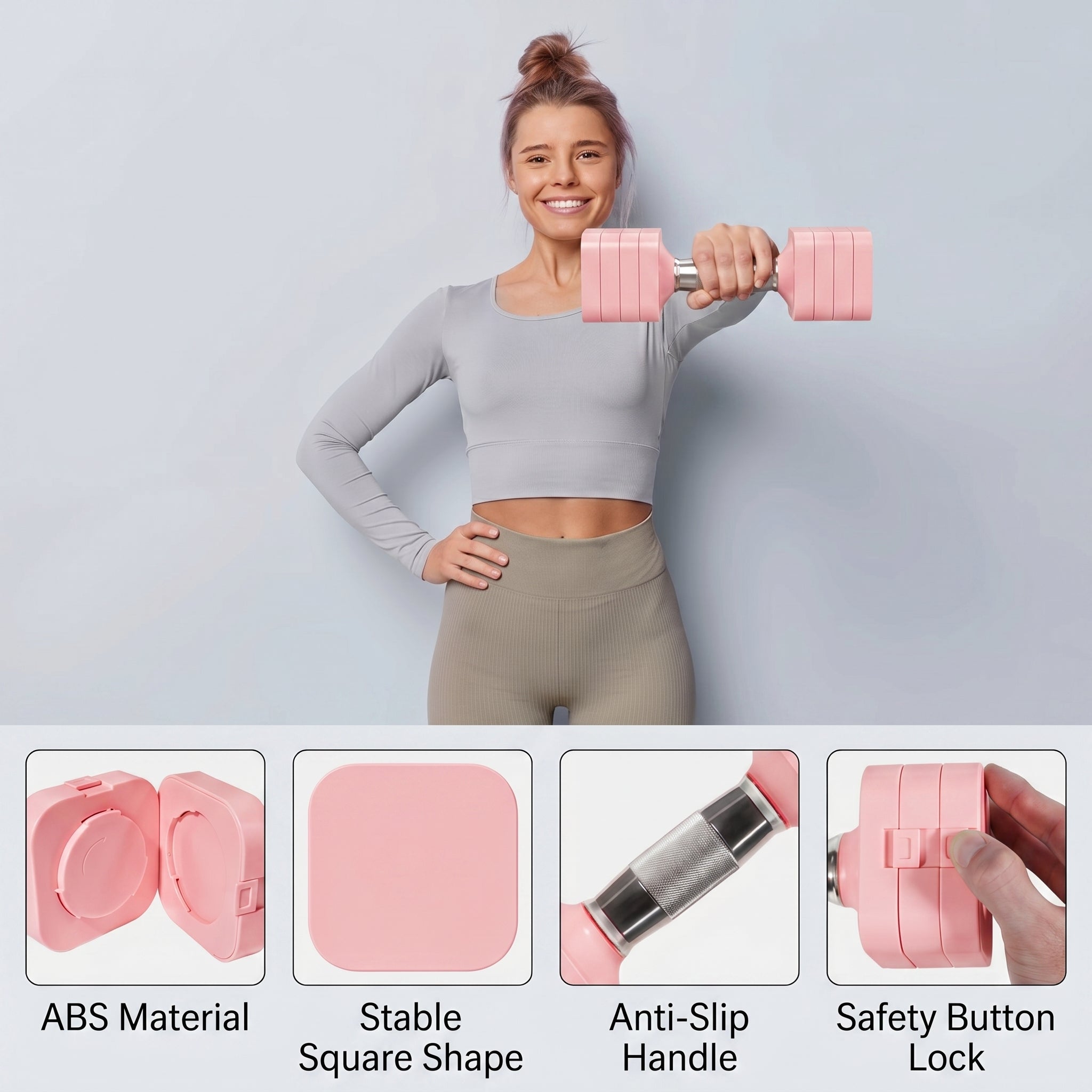 Features of adjustable dumbbell 