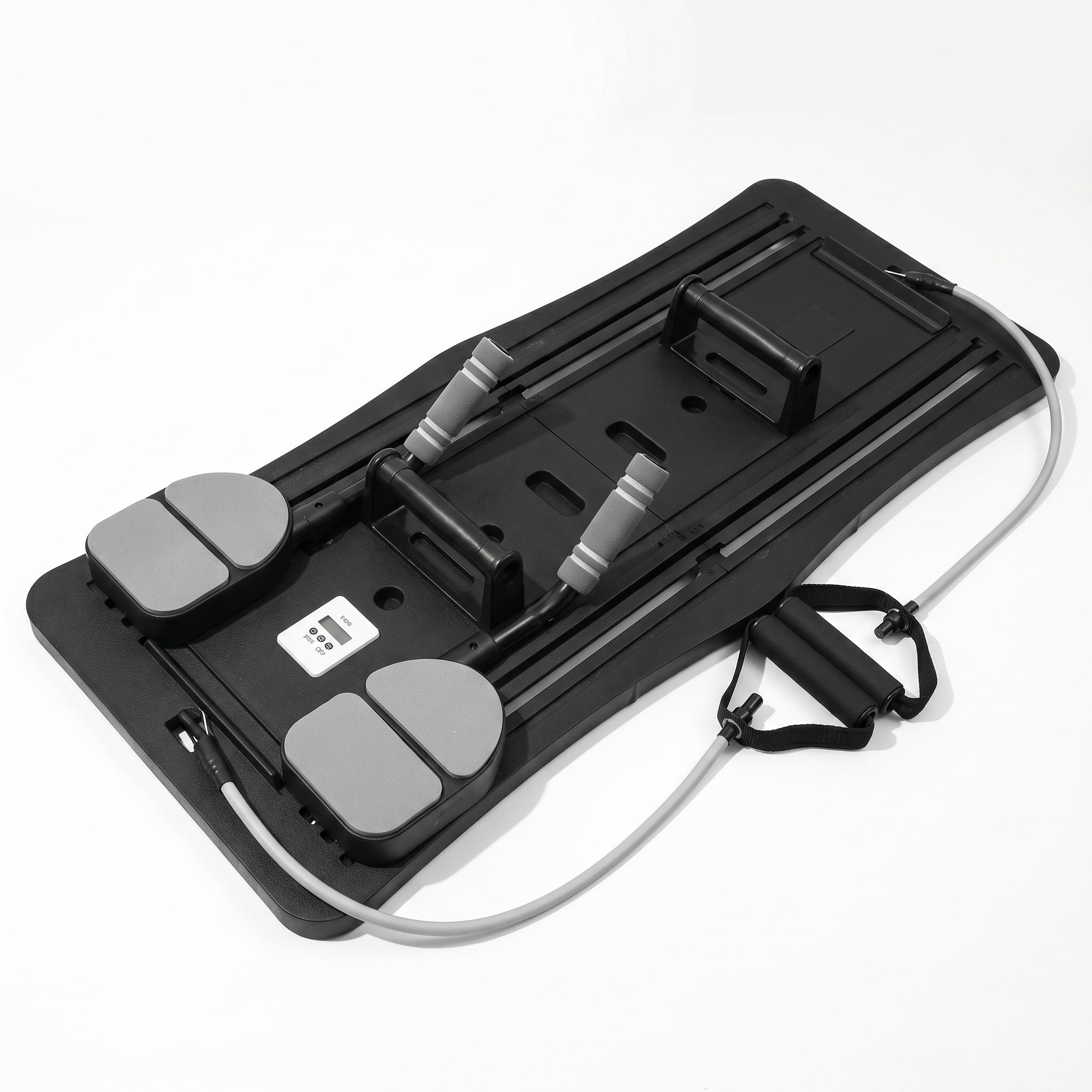 Black Portable Pilates workout board for home exercise routines