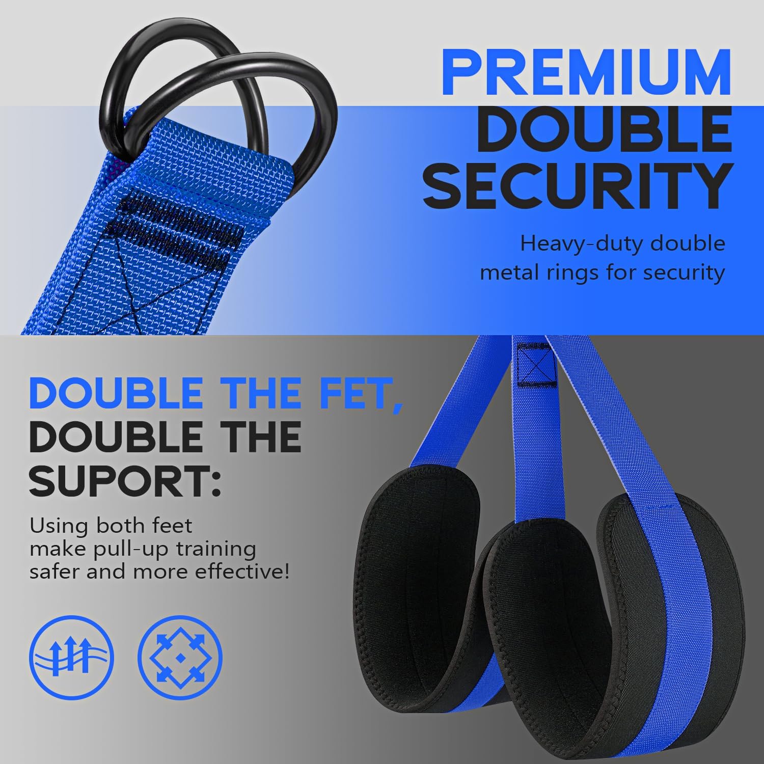  Pull-up assistance band  double security and support