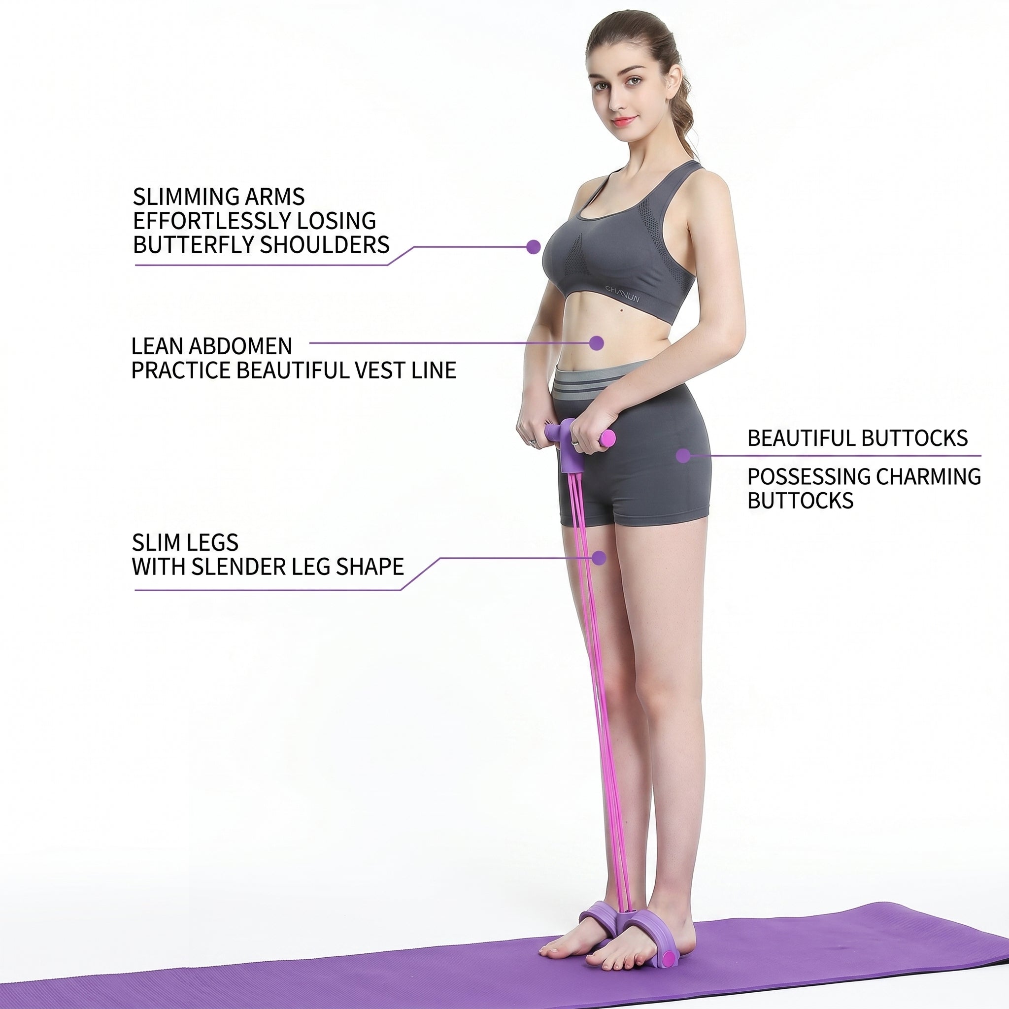Resistance Band Pedal Exerciser for Arms & Waist Workouts