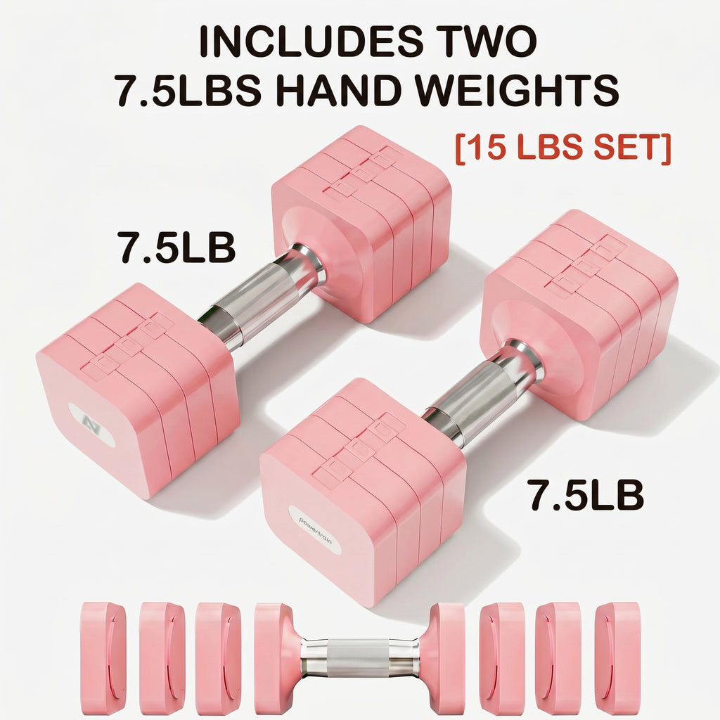 Close-up of removable dumbbell weight plates